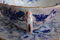 COALPORT CAIRO BLUE #9252- SOUP BOWL & SAUCER   .....   https://www.jaapiesfinechinastore.com