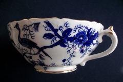 COALPORT CAIRO BLUE #9252- SOUP BOWL & SAUCER   .....   https://www.jaapiesfinechinastore.com