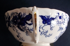 COALPORT CAIRO BLUE #9252- SOUP BOWL & SAUCER   .....   https://www.jaapiesfinechinastore.com