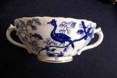COALPORT CAIRO BLUE #9252- SOUP BOWL & SAUCER   .....   http://jaapiesfinechinastore.com