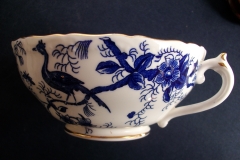 COALPORT CAIRO BLUE #9252- SOUP BOWL & SAUCER   .....   https://www.jaapiesfinechinastore.com