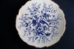 COALPORT CAIRO BLUE #9252- SOUP BOWL & SAUCER   .....   http://jaapiesfinechinastore.com