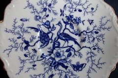 COALPORT CAIRO BLUE #9252- SOUP BOWL & SAUCER   .....   http://jaapiesfinechinastore.com