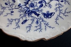 COALPORT CAIRO BLUE #9252- SOUP BOWL & SAUCER   .....   http://jaapiesfinechinastore.com