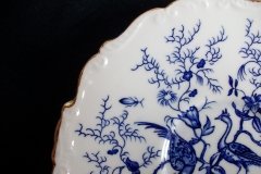 COALPORT CAIRO BLUE #9252- SOUP BOWL & SAUCER   .....   http://jaapiesfinechinastore.com