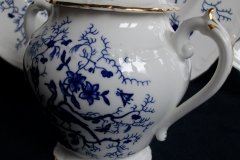 COALPORT CAIRO BLUE #9252-  COVERED SUGAR BOWL   .....   http://jaapiesfinechinastore.com