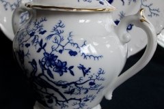COALPORT CAIRO BLUE #9252-  COVERED SUGAR BOWL   .....   http://jaapiesfinechinastore.com