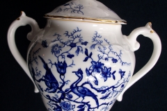 COALPORT CAIRO BLUE #9252-  COVERED SUGAR BOWL   .....   https://www.jaapiesfinechinastore.com