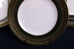 COALPORT CHATEAU GREEN- BREAD & BUTTER PLATE  .....   http://jaapiesfinechinastore.com