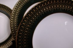 COALPORT CHATEAU GREEN- BREAD & BUTTER PLATE  .....   http://jaapiesfinechinastore.com