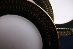 COALPORT CHATEAU GREEN- BREAD & BUTTER PLATE  .....   http://jaapiesfinechinastore.com