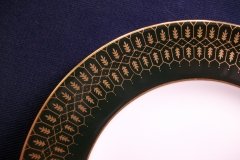 COALPORT CHATEAU GREEN- BREAD & BUTTER PLATE  .....   http://jaapiesfinechinastore.com