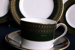 COALPORT CHATEAU GREEN- CUP & SAUCER  .....   https://www.jaapiesfinechinastore.com