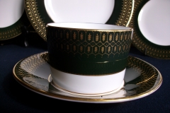 COALPORT CHATEAU GREEN- CUP & SAUCER  .....   https://www.jaapiesfinechinastore.com