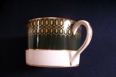 COALPORT CHATEAU GREEN- CUP & SAUCER  .....   http://jaapiesfinechinastore.com