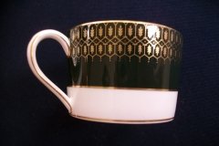 COALPORT CHATEAU GREEN- CUP & SAUCER  .....   http://jaapiesfinechinastore.com