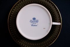 COALPORT CHATEAU GREEN- CUP & SAUCER  .....   http://jaapiesfinechinastore.com