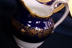 COALPORT HAZELTON COBALT-  CREAMER  8oz  ..... https://www.jaapiesfinechinastore.com