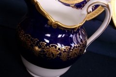 COALPORT HAZELTON COBALT-  CREAMER  8oz  ..... http://jaapiesfinechinastore.com