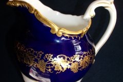 COALPORT HAZELTON COBALT-  CREAMER  8oz  ..... http://jaapiesfinechinastore.com