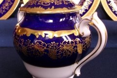 COALPORT HAZELTON COBALT-  COVERED SUGAR BOWL  ..... http://jaapiesfinechinastore.com