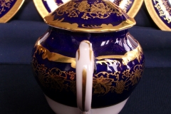 COALPORT HAZELTON COBALT-  COVERED SUGAR BOWL  ..... https://www.jaapiesfinechinastore.com