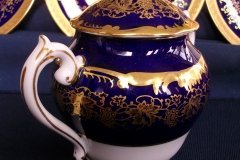 COALPORT HAZELTON COBALT-  COVERED SUGAR BOWL  ..... http://jaapiesfinechinastore.com