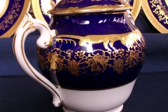 COALPORT HAZELTON COBALT-  COVERED SUGAR BOWL  ..... https://www.jaapiesfinechinastore.com