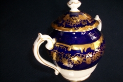 COALPORT HAZELTON COBALT-  COVERED SUGAR BOWL  ..... https://www.jaapiesfinechinastore.com