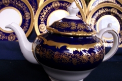 COALPORT HAZELTON COBALT- TEA POT  ..... https://www.jaapiesfinechinastore.com