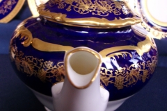 COALPORT HAZELTON COBALT- TEA POT  ..... https://www.jaapiesfinechinastore.com