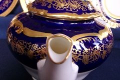 COALPORT HAZELTON COBALT- TEA POT  ..... http://jaapiesfinechinastore.com