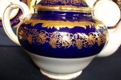 COALPORT HAZELTON COBALT- TEA POT  ..... http://jaapiesfinechinastore.com