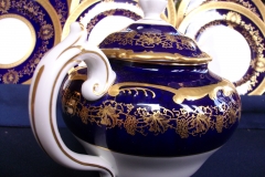 COALPORT HAZELTON COBALT- TEA POT  ..... https://www.jaapiesfinechinastore.com