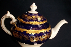 COALPORT HAZELTON COBALT- TEA POT  ..... https://www.jaapiesfinechinastore.com