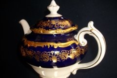 COALPORT HAZELTON COBALT- TEA POT  ..... http://jaapiesfinechinastore.com