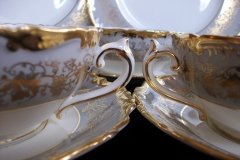 COALPORT HAZELTON GREY-SOUP BOWL & SAUCER    ..... http://jaapiesfinechinastore.com