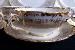 COALPORT HAZELTON GREY-SOUP BOWL & SAUCER    ..... http://jaapiesfinechinastore.com