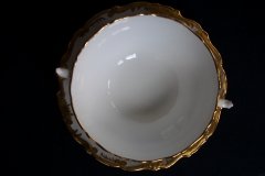 COALPORT HAZELTON GREY-SOUP BOWL & SAUCER    ..... http://jaapiesfinechinastore.com