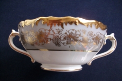 COALPORT HAZELTON GREY-SOUP BOWL & SAUCER    ..... https://www.jaapiesfinechinastore.com