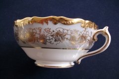 COALPORT HAZELTON GREY-SOUP BOWL & SAUCER    ..... http://jaapiesfinechinastore.com