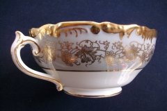 COALPORT HAZELTON GREY-SOUP BOWL & SAUCER    ..... http://jaapiesfinechinastore.com