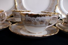 COALPORT HAZELTON GREY-CUP & SAUCER    ..... http://jaapiesfinechinastore.com