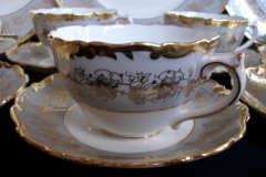 COALPORT HAZELTON GREY-CUP & SAUCER    ..... http://jaapiesfinechinastore.com