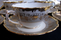 COALPORT HAZELTON GREY-CUP & SAUCER    ..... https://www.jaapiesfinechinastore.com