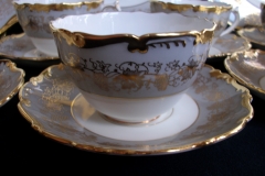 COALPORT HAZELTON GREY-CUP & SAUCER    ..... https://www.jaapiesfinechinastore.com