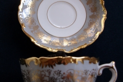 COALPORT HAZELTON GREY-CUP & SAUCER    ..... https://www.jaapiesfinechinastore.com