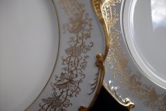 COALPORT HAZELTON GREY- DINNER PLATE    ..... http://jaapiesfinechinastore.com