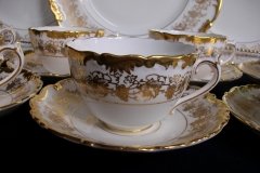 COALPORT HAZELTON WHITE- CUP & SAUCER  .....   http://jaapiesfinechinastore.com