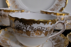 COALPORT HAZELTON WHITE- CUP & SAUCER  .....   https://www.jaapiesfinechinastore.com